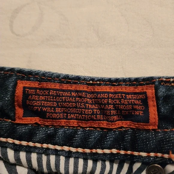 Rock Revival Emilie Easy Shorts 28 Y2K Western Cowgirl Embroidered Denim Glam - Picture 12 of 16